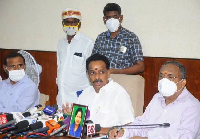tamilnadu transport minister m.r.vijayabaskar press meet at chennai 